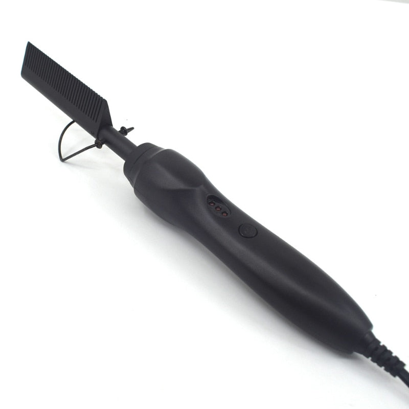 2 in 1 Hot Heating Comb Hair Straightener Flat Irons Straightening Brush Hair Styler Corrugation Curling Iron Hair Curler Comb