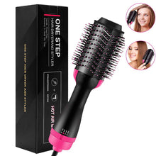 Load image into Gallery viewer, 3 in 1 Professional Straightening Brush Blow Hair Dryer Styler Hot Air Comb One Step Hair Dryer and Volumizer Hair Styling Tools
